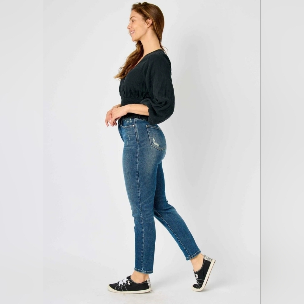 Judy Blue Women's Tummy Control Slim Fit Jeans Dark Wash Stretch Classic 9/29 - Picture 6 of 12